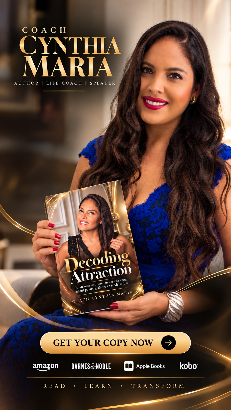 Coach Cynthia Maria, author of Decoding Attraction